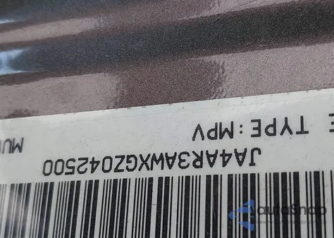 2016 Mitsubishi Outlander Sport Es/Se из США, поврежденный, VIN JA4AR3AWXGZ042500